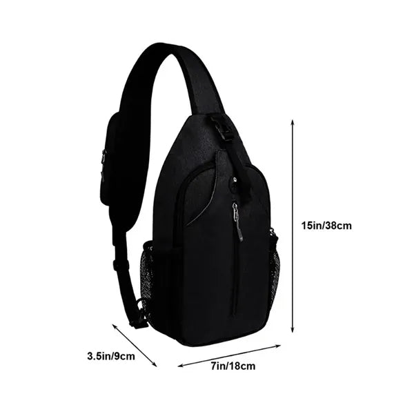 USB Charging Crossbody Sling Backpack W/ Multiple Pockets