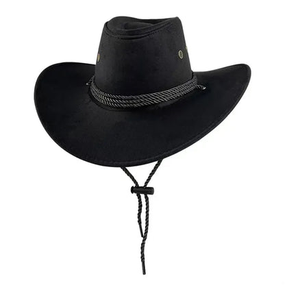 Cowboy Suede Outdoor Sun Horse Riding Big Brim Hat