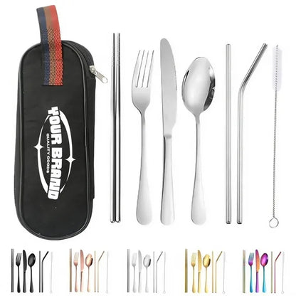 Stainless Steel Outdoor Travel Portable Cutlery Set