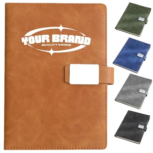 B5 Soft Leather Thick Hardcover Ruled Notebook Lined