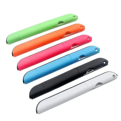 Portable 4 in 1 Ballpoint Pen With Ruler Scissors Art Knife