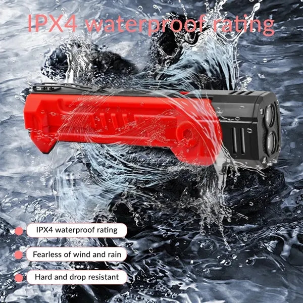 Red with White Dual Light Source Flashlight