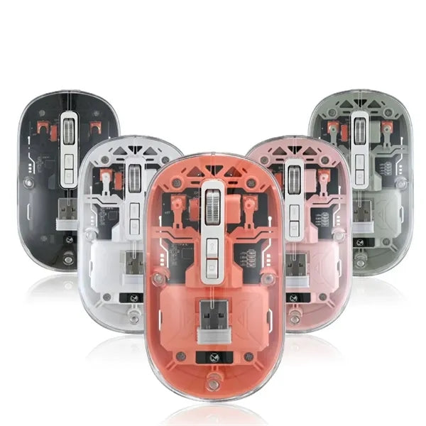 3-Mode Transparent Wireless Mouse