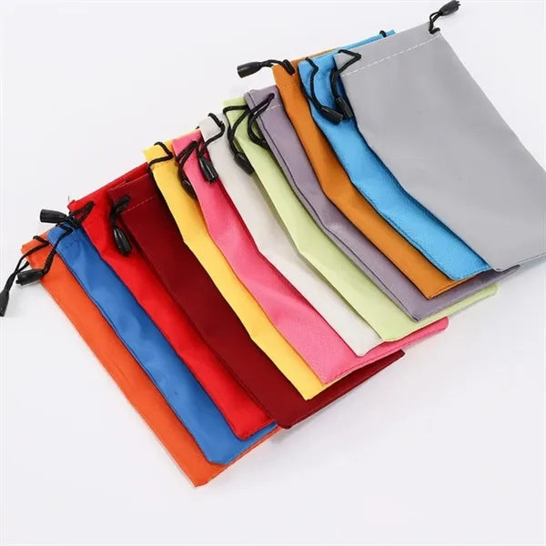 Soft Glasses Eyeglass Pouch Microfiber Screen Cleaning Bag