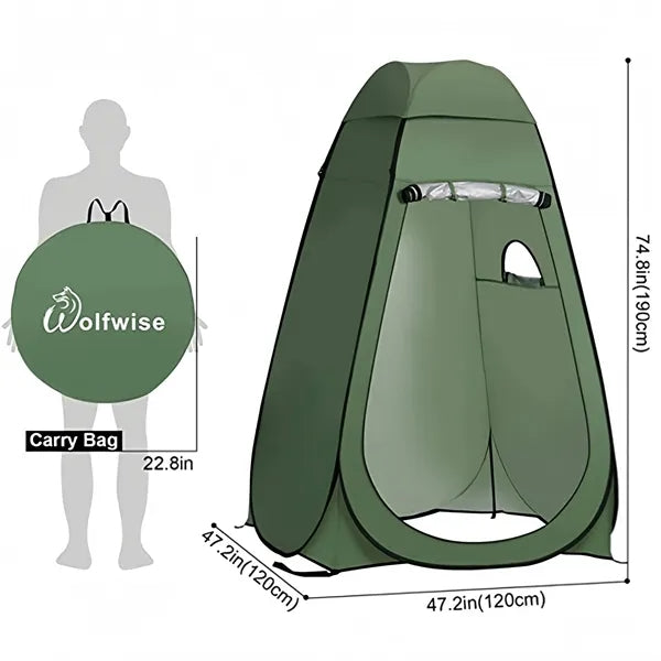 Pop Up Shower Privacy Shelter Window Outdoor Portable Tent