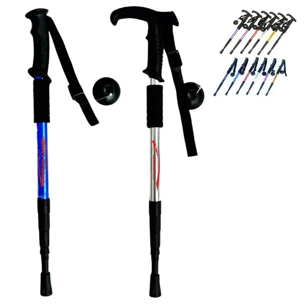 Ultralight Aluminum Telescoping Hiking Walking Trekking Pole
