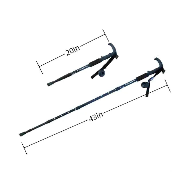 Ultralight Aluminum Telescoping Hiking Walking Trekking Pole