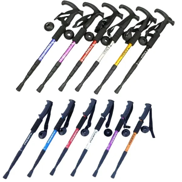 Ultralight Aluminum Telescoping Hiking Walking Trekking Pole