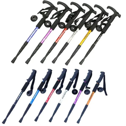 Ultralight Aluminum Telescoping Hiking Walking Trekking Pole