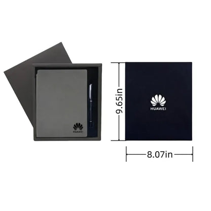 A5 Business Pu Leather Gift Set Hardcover Notebook With Pen