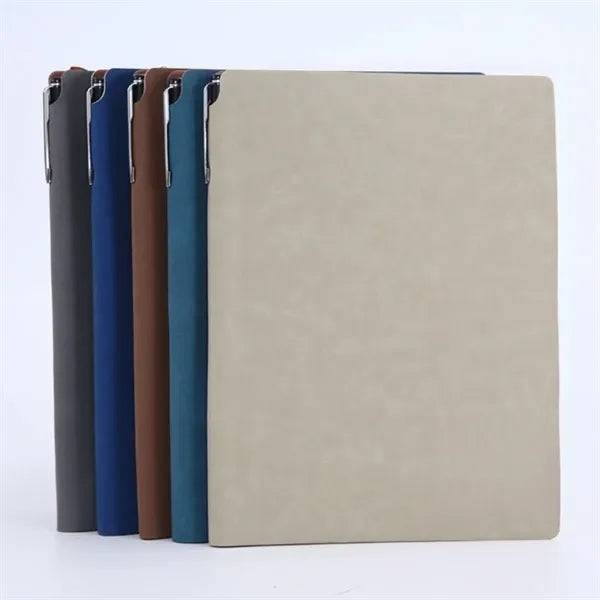 A5 Business Pu Leather Gift Set Hardcover Notebook With Pen