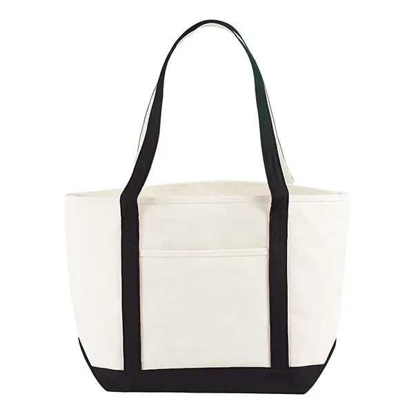 18 oz. Cotton Nautical Canvas Boat Bag W/ Gusset