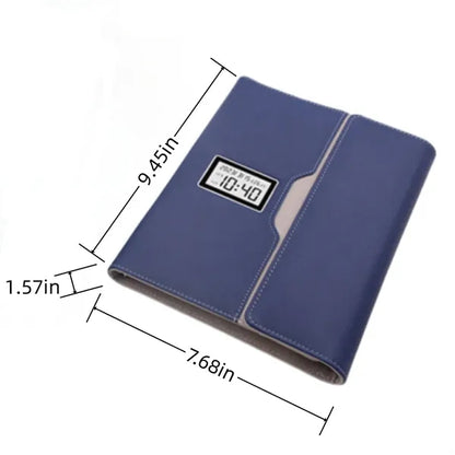 A5 Business Multifunctional Wireless Charging Clock Notebook