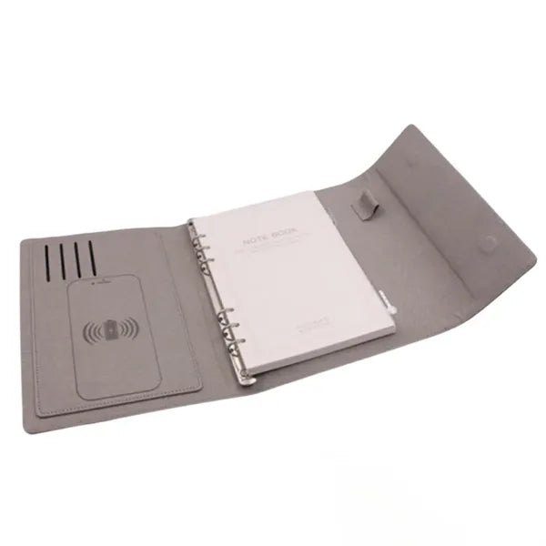A5 Business Multifunctional Wireless Charging Clock Notebook