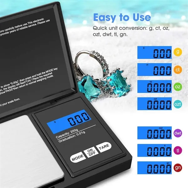 Digital Pocket Scale 500g/0.01g