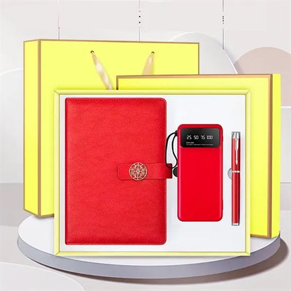 Business Notebook Journal Set with Pen and 10000mah Power Ba