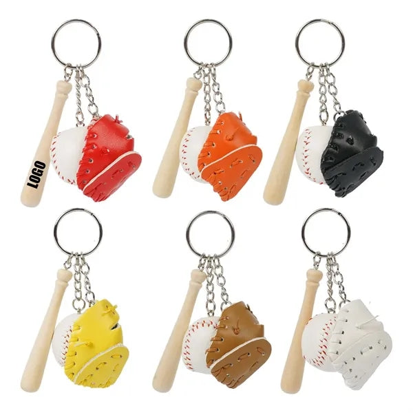 Mini Baseball Keychain