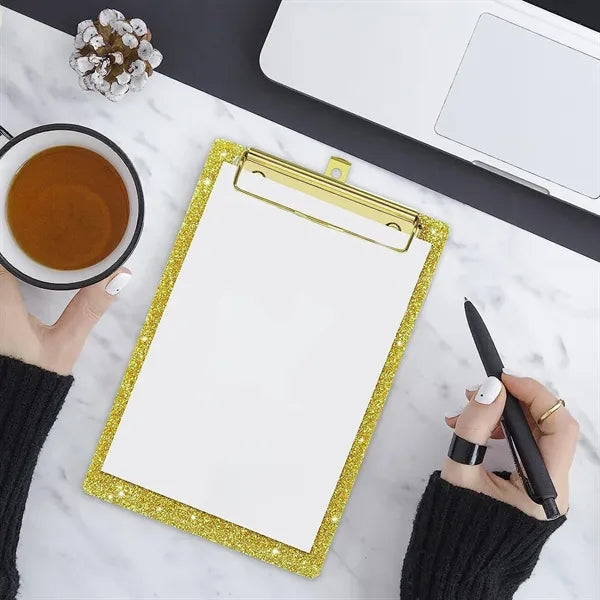 Glitter Acrylic Clipboard