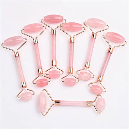 Rose Quartz Facial Massager Set