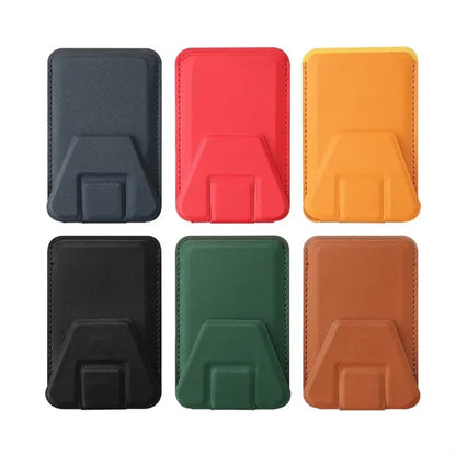 Magnetic Folding PU Leather Phone Stand