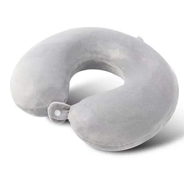 Premium Velvet Airplane Travel Head Rest Neck Holder Pillow