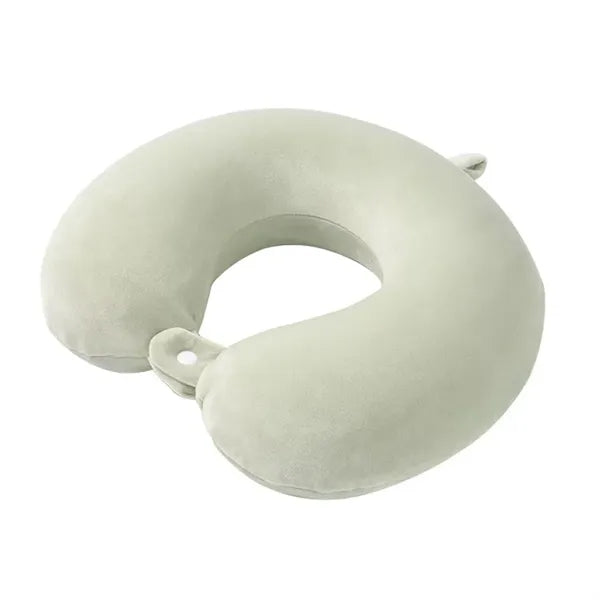 Premium Velvet Airplane Travel Head Rest Neck Holder Pillow