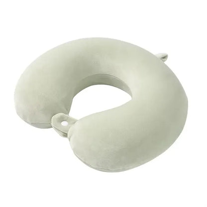 Premium Velvet Airplane Travel Head Rest Neck Holder Pillow