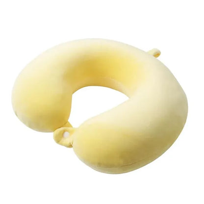 Premium Velvet Airplane Travel Head Rest Neck Holder Pillow
