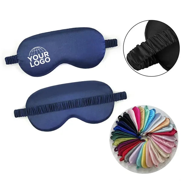 Soft Silk Lightweight  Eyeshade Elastic Strap Eye Masks