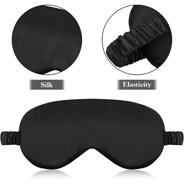Soft Silk Lightweight  Eyeshade Elastic Strap Eye Masks