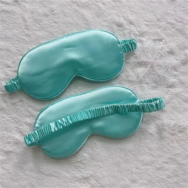 Soft Silk Lightweight  Eyeshade Elastic Strap Eye Masks