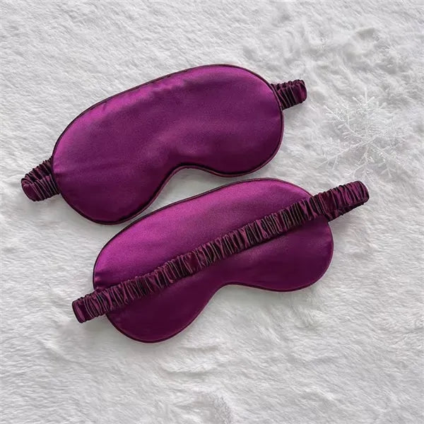Soft Silk Lightweight  Eyeshade Elastic Strap Eye Masks