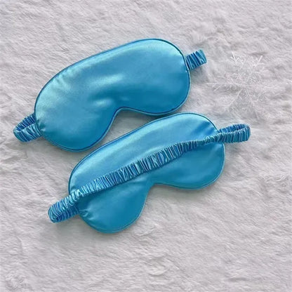 Soft Silk Lightweight  Eyeshade Elastic Strap Eye Masks
