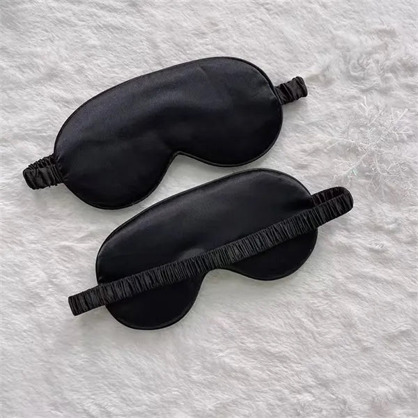 Soft Silk Lightweight  Eyeshade Elastic Strap Eye Masks