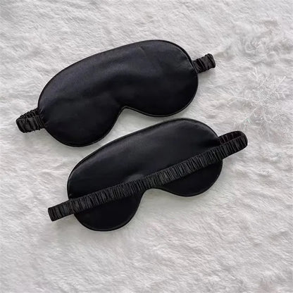 Soft Silk Lightweight  Eyeshade Elastic Strap Eye Masks
