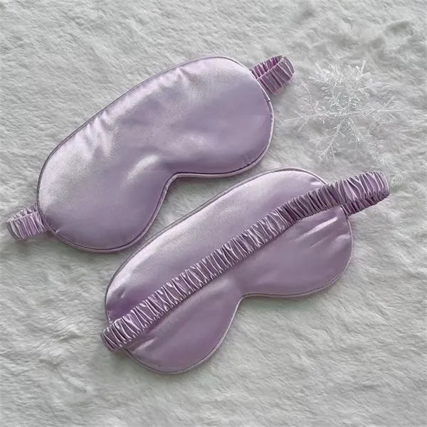 Soft Silk Lightweight  Eyeshade Elastic Strap Eye Masks