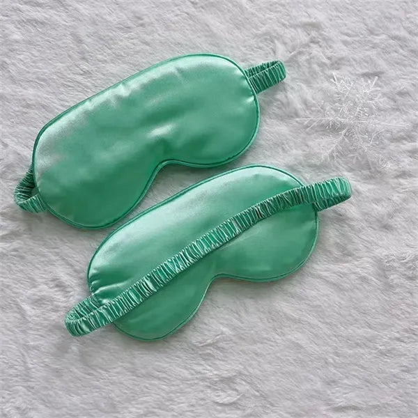 Soft Silk Lightweight  Eyeshade Elastic Strap Eye Masks