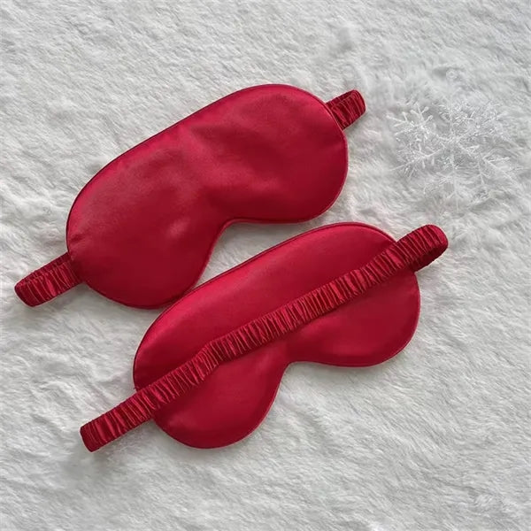 Soft Silk Lightweight  Eyeshade Elastic Strap Eye Masks