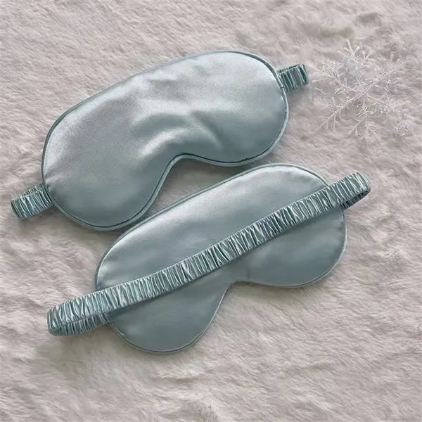 Soft Silk Lightweight  Eyeshade Elastic Strap Eye Masks