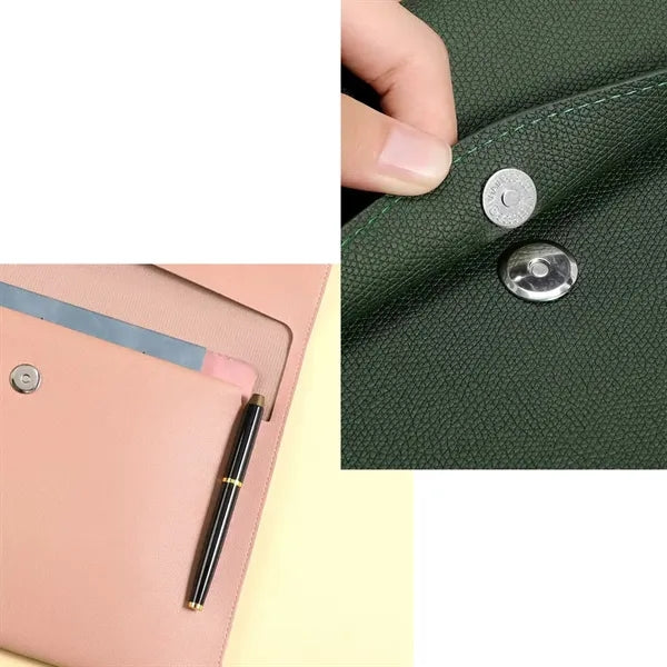 Leather Envelope Case Large Capacity  Documents File Bag