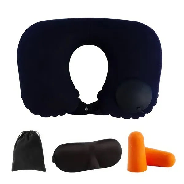 Earplug Eyeshade U-Shaped Portable  Neck Pillow