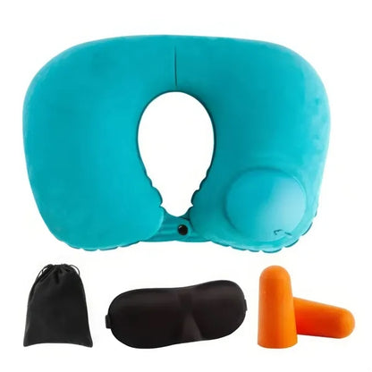 Earplug Eyeshade U-Shaped Portable  Neck Pillow