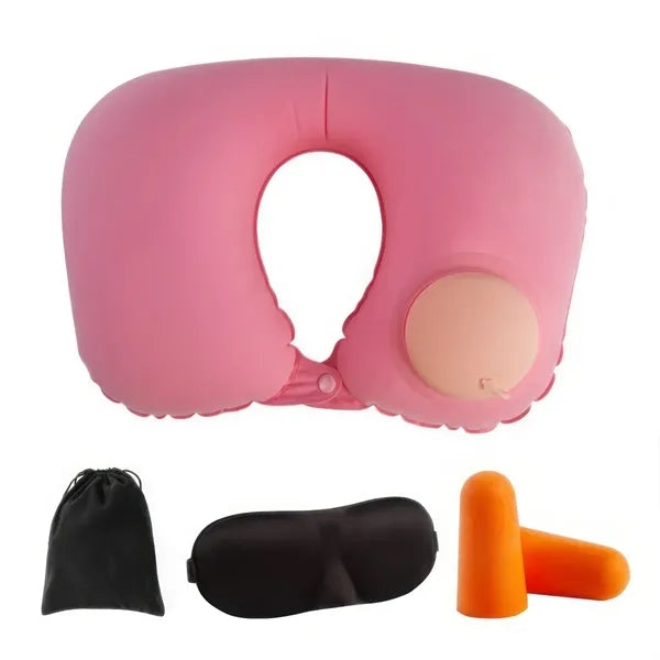 Earplug Eyeshade U-Shaped Portable  Neck Pillow