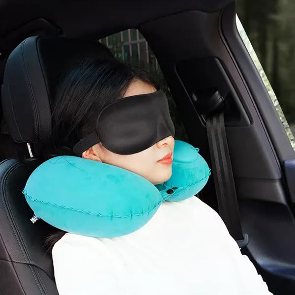Earplug Eyeshade U-Shaped Portable  Neck Pillow
