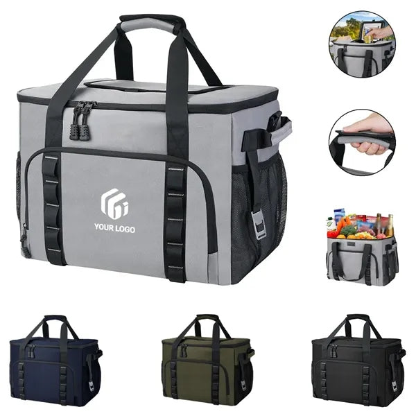 Portable leakproof large capacity camping soft cooler bag