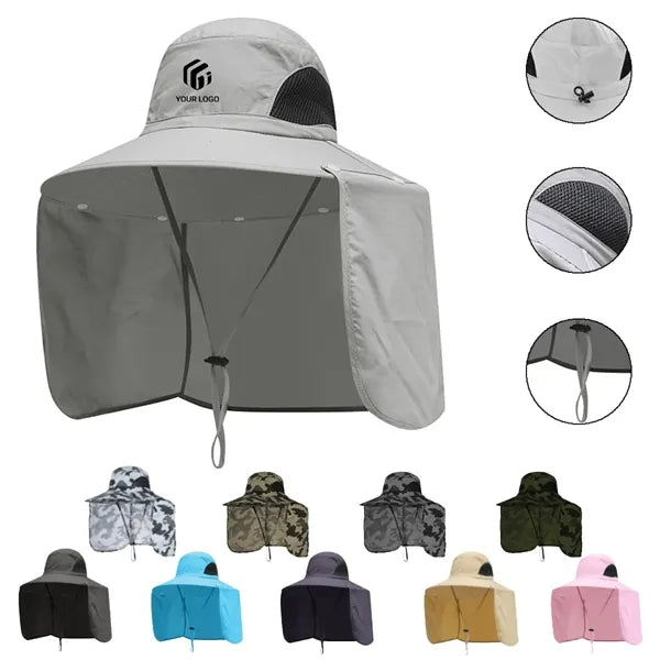 Large brim blocker hats outdoor fishing sun protection cap