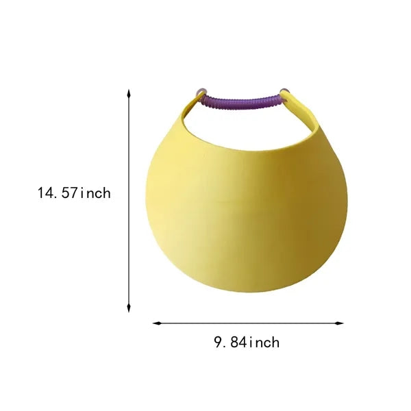 Outdoors customizable elastic foam empty top sun visors hat