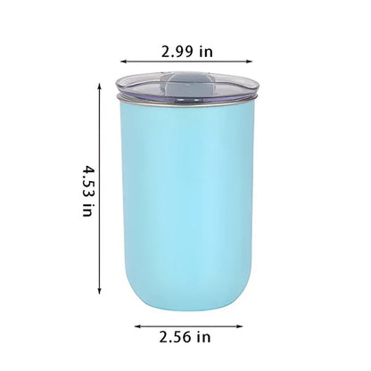 10oz stainless steel insulated cup wine tumbler with lid
