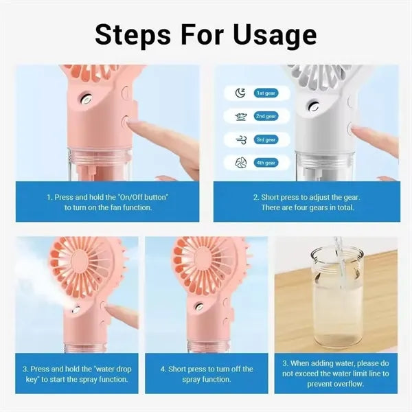 Handheld Misting Fan