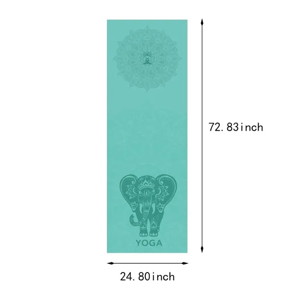 Sweat absorption pilates fitness non slip yoga mat towel